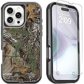 OTTARTAKS Compatible with iPhone 16 Pro Phone Case with Screen Protector 3-Layer Full Body Shockproof Heavy Duty Protective Case for iPhone 16 Pro Men Boys, Camouflage