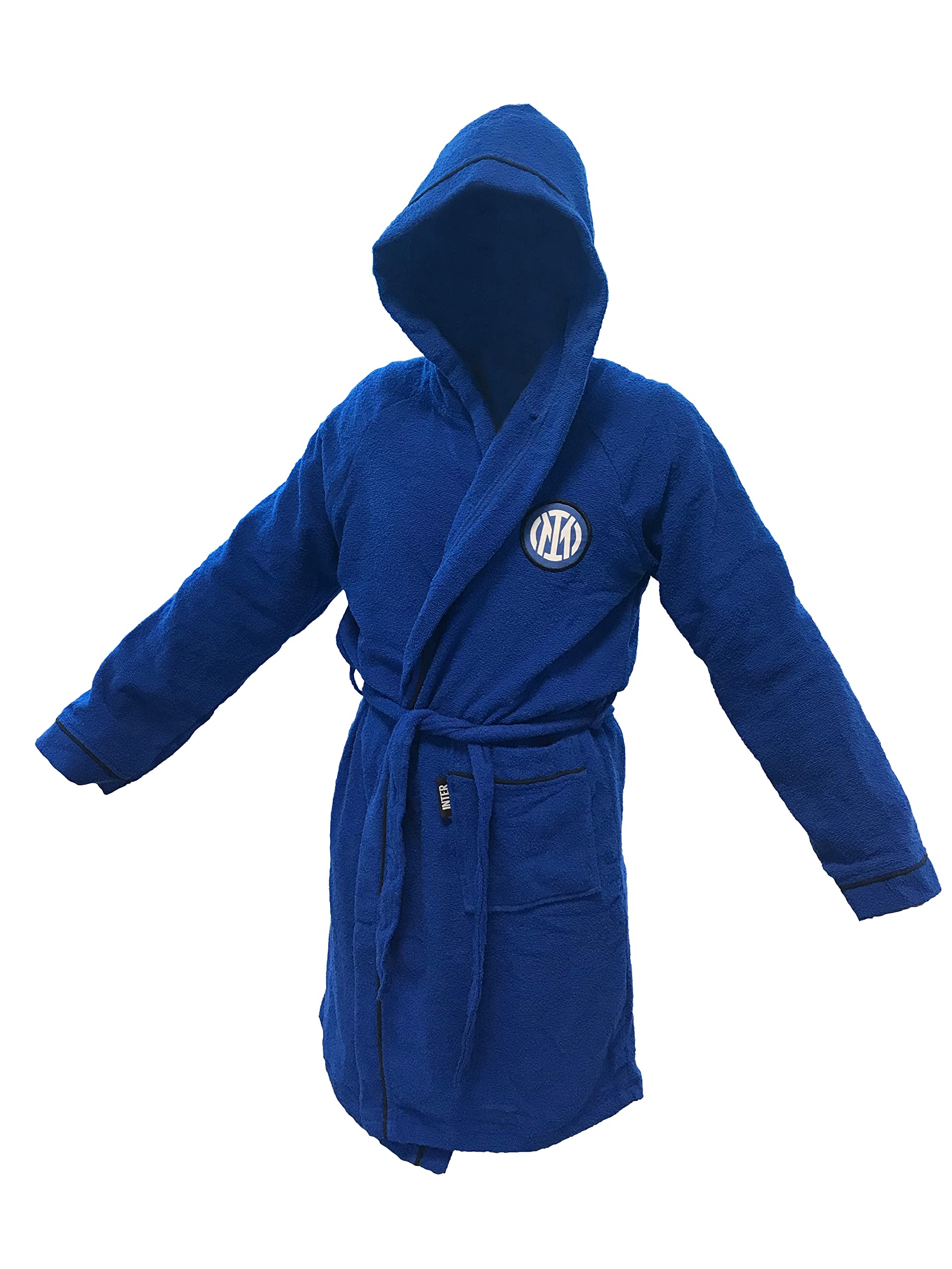 Inter hermet Unisex_Adult Accappatoio in Microspugna Microterry Bathrobe, Blue, 46