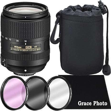 Nikon AF-S DX NIKKOR 18 - 300 mm f/3.5 - 6.3 G ED VR Lente para ...