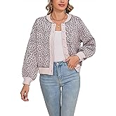 D-Sun Women Leopard Cardigan Sweater Cropped Button Down Long Sleeve Crewneck Sweater Fall Winter Open Front Printed Top