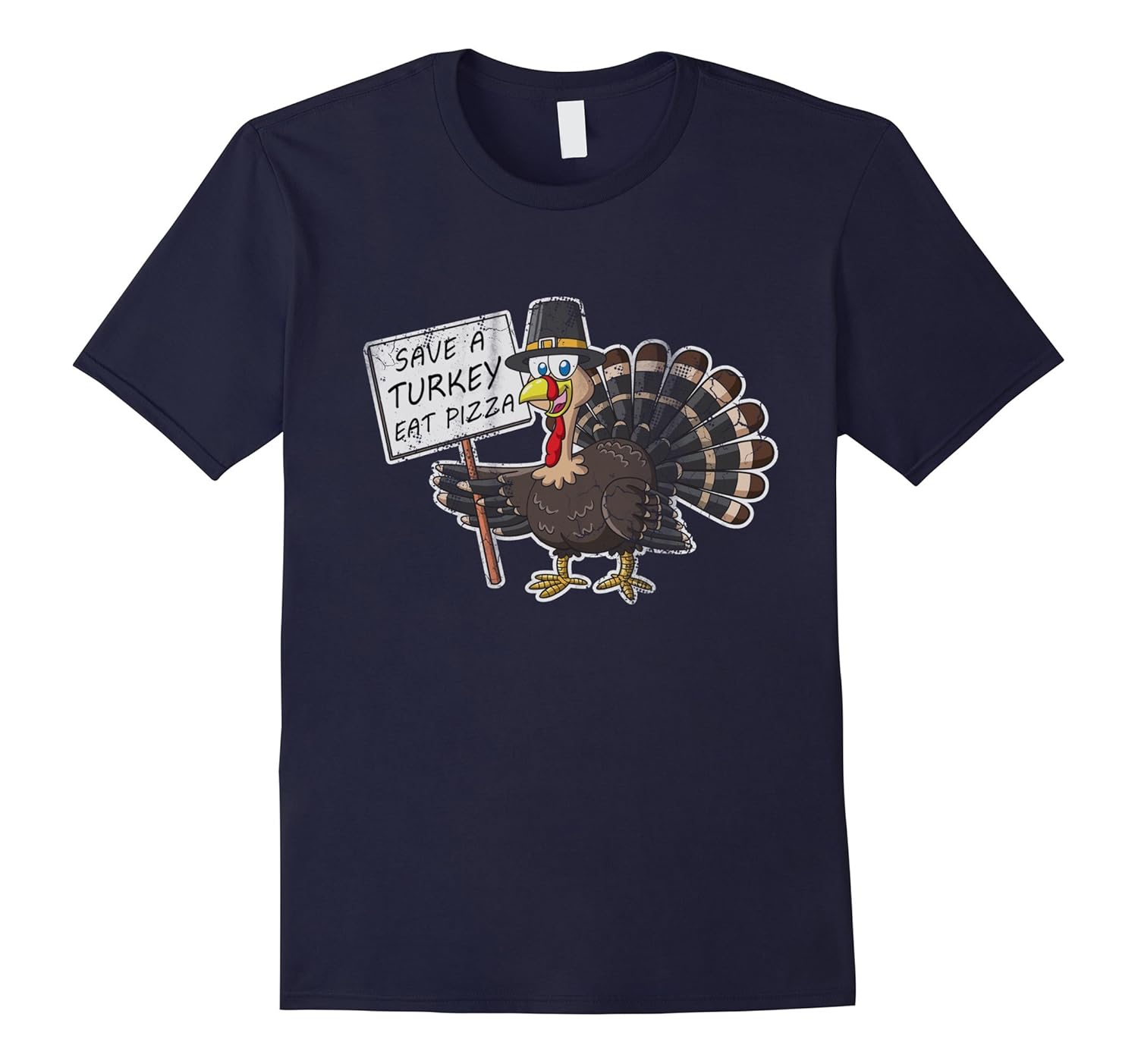 Thanksgiving Save A Turkey Eat Pizza Shirt-ANZ