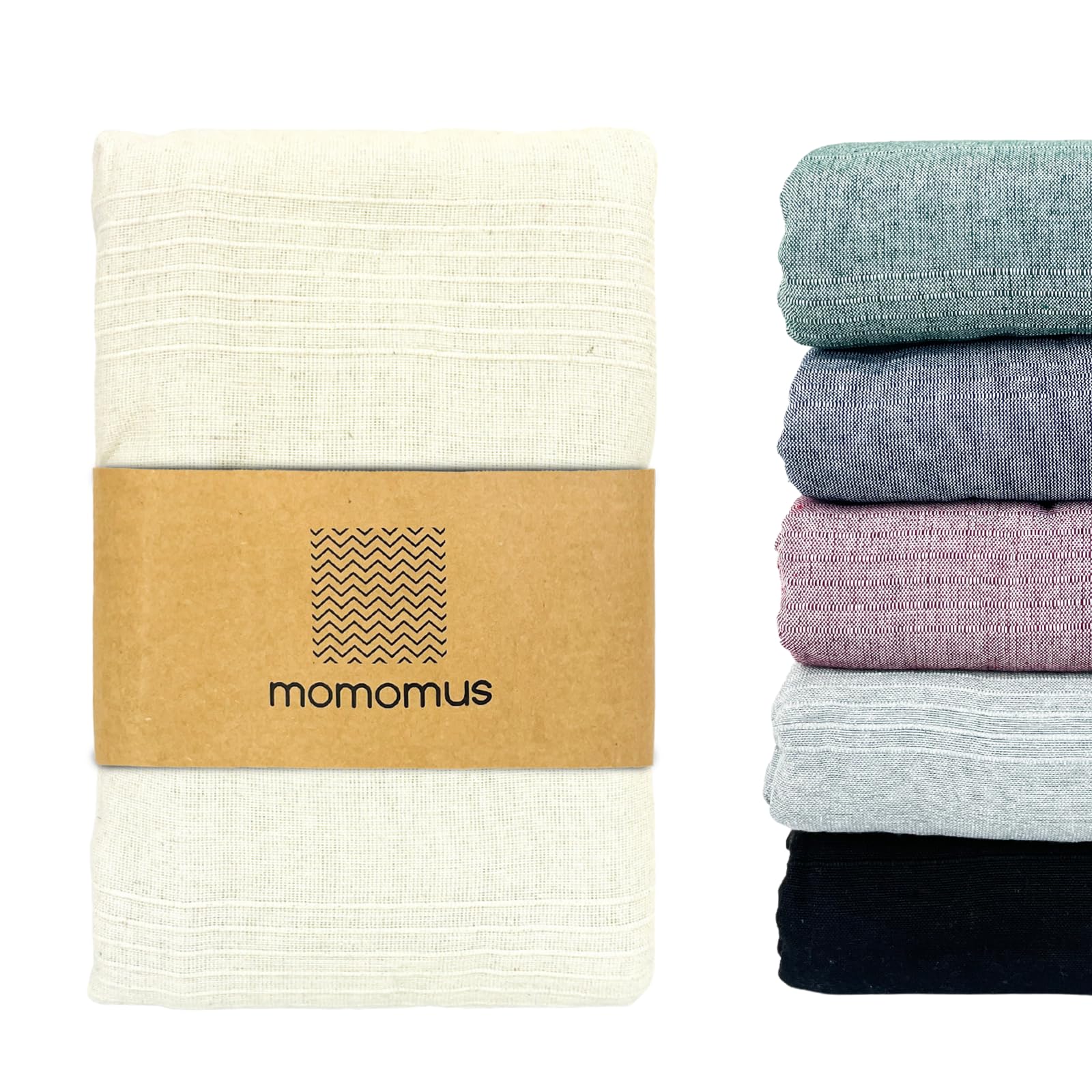 MOMOMUS Decorative Throw for Sofas or Summer Bed Throw - Lightweight, Multi-purpose, Comfortable - Ideal for Armchairs - Ecru, 260x270 cm