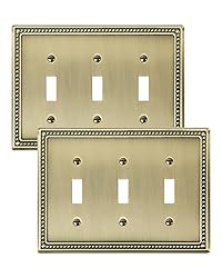 TREEWELL 2-Pack Triple Toggle Light Switch Cover