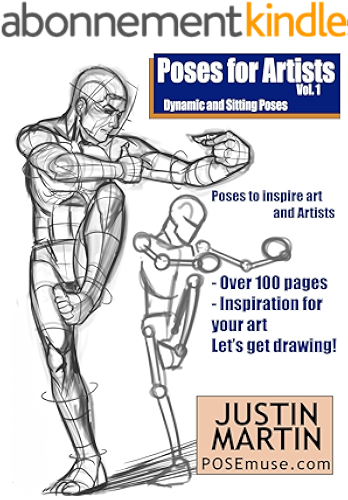 Download Poses for Artists - Dynamic & Sitting: An essential reference for figure drawing and the human form. (Inspiring Art and Artists Book 1) (English Edition) PDF