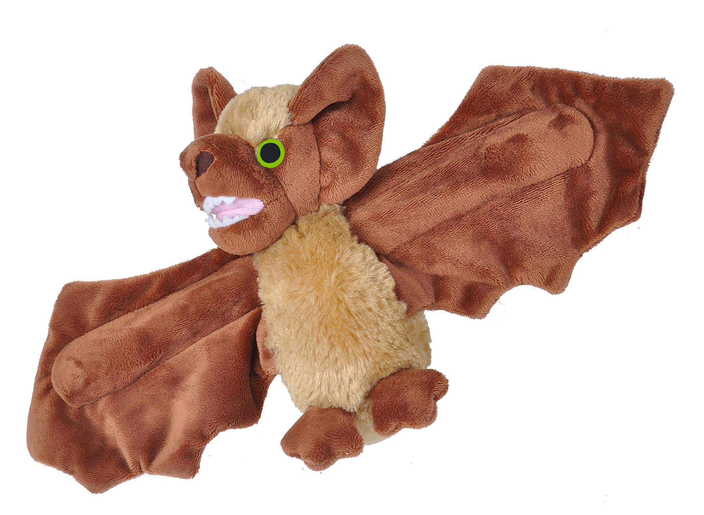 Wild Republic 22498 Huggers, Brown Bat Plush, Slap Bracelet Stuffed Animal, Kids Toys, 8 Inches