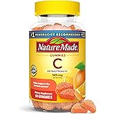 Nature Made Extra Strength Dosage Vitamin C 500 mg per serving, Dietary Supplement, Vitamin C Gummies for Immune Support, 60 Gummies, 30 Day Supply