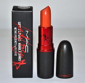Amazoncom Mac Viva Glam Gaga Lustre Lipstick Neon