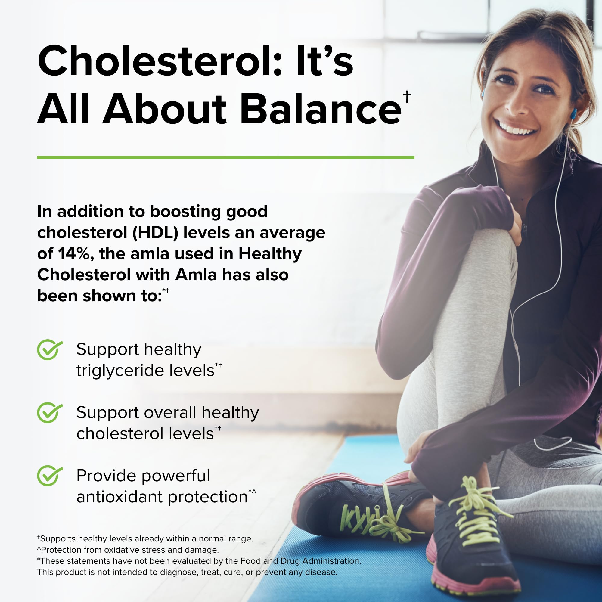 Terry Naturally Healthy Cholesterol with Amla - Antioxidant Supplement for Immune & Heart Support - Supplement to Aid Healthy Cholesterol & Triglyceride - 60 Capsules