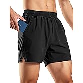 Haimont 5 Inch Mens Dry Fit Running Athletic Shorts with Pockets, Water Resistant Lightweight Quick Dry Gym Workout Shorts