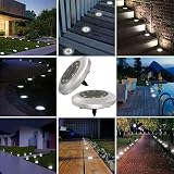 Torchtree 2023 Upgraded Solar Outdoor Ground Lights 12 Pack 8 LED 40 lm IP65 view 6