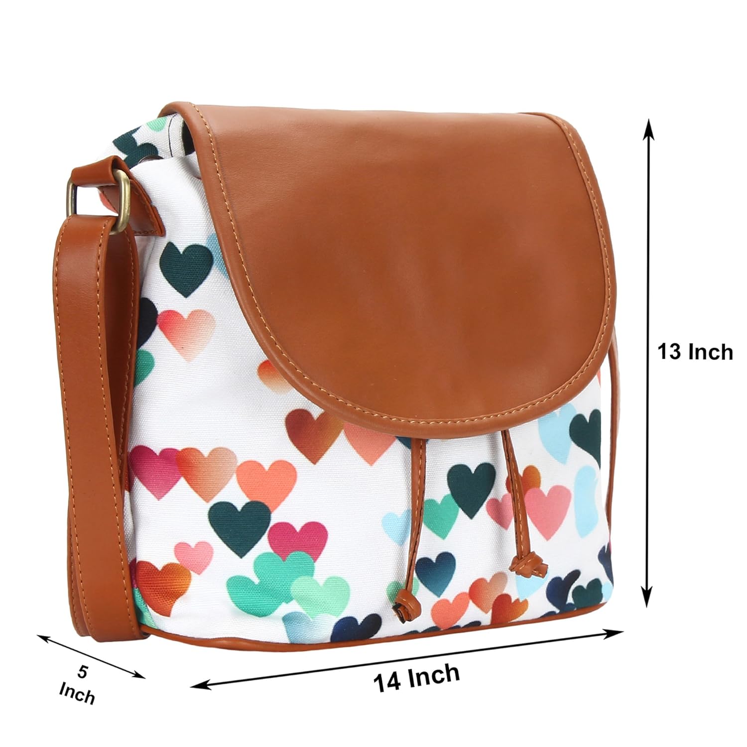 lychee bags girl's canvas sling bags (multicolour, lbhbcp93ht)