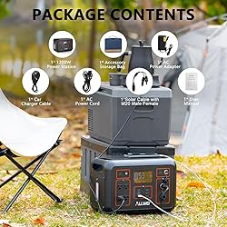 ALLWEI LiFePO4 Portable Power Station 1200W