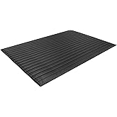 Guardian Air Step Anti-Fatigue Floor Mat, Vinyl, 2'x3', Black, Reduces fatigue and discomfort, Can be easily cut to fit any space