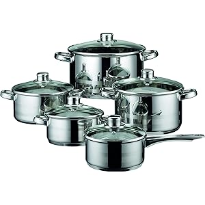 ELO Skyline Stainless Steel Kitchen Induction Cookware Pots and Pans Set