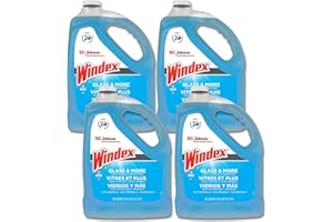 SC Johnson Professional Windex Glass and More Multi-Surface Cleaner, Windex Glass Cleaner Refill, Multi Surface Cleaner, 128 fl. oz. Bottles, 4 Count, for Professional Use Only