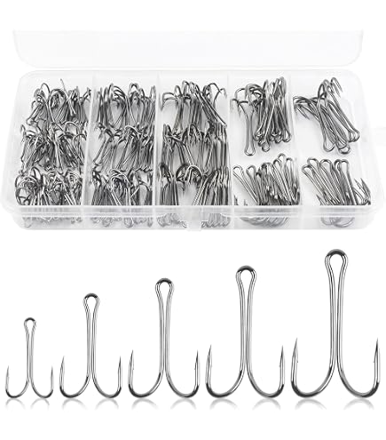 double prong fish hooks Owner Frog without using a split ring 2 Prong Fox Drag Grapple