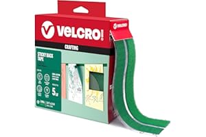 VELCRO Brand Colors | Green Sticky Back Tape | 10ft Roll with Adhesive, Cut Strips to Length | Mount Classroom Décor, Create Seasonal Craft Projects | Organize Home or Office
