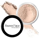 LIGHT FOUNDATION (30g Full Size Sifter Jar) – Loose Mineral Foundation Powder – Lightweight Matte Finish Makeup for Smooth, Natural Coverage – Sweet Face Minerals SPF 30