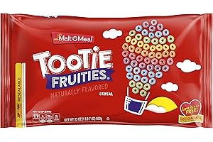 Malt-O-Meal Tootie Fruities Breakfast Cereal, Colorful and Fruity Cereal for the Family, Family Cereal Size, 23 OZ Resealable Cereal Bag