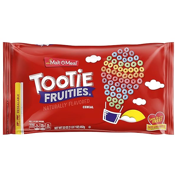 MALT-O-MEAL TOOTIE FRUITIES BREAKFAST CEREAL FOR KIDS, COLORFUL...