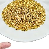 Daiyifiy 1000Pcs 3mm Brass Crimp Beads Metal Spacers Stopper Beads Round Bead Spacers Clamp Ends for DIY Jewelry Making, Bracelet, Necklace, Earring (Gold)