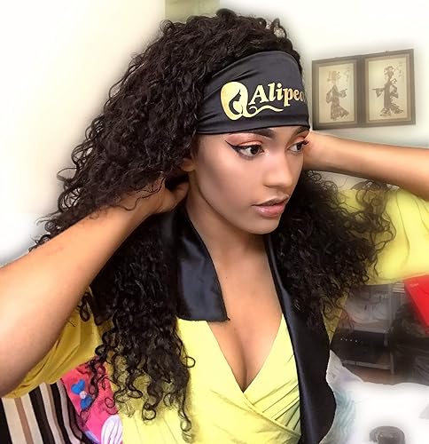 Ali Pearl Wig Grip Band, Satin Edge Laying Scarf for Lace Frontal