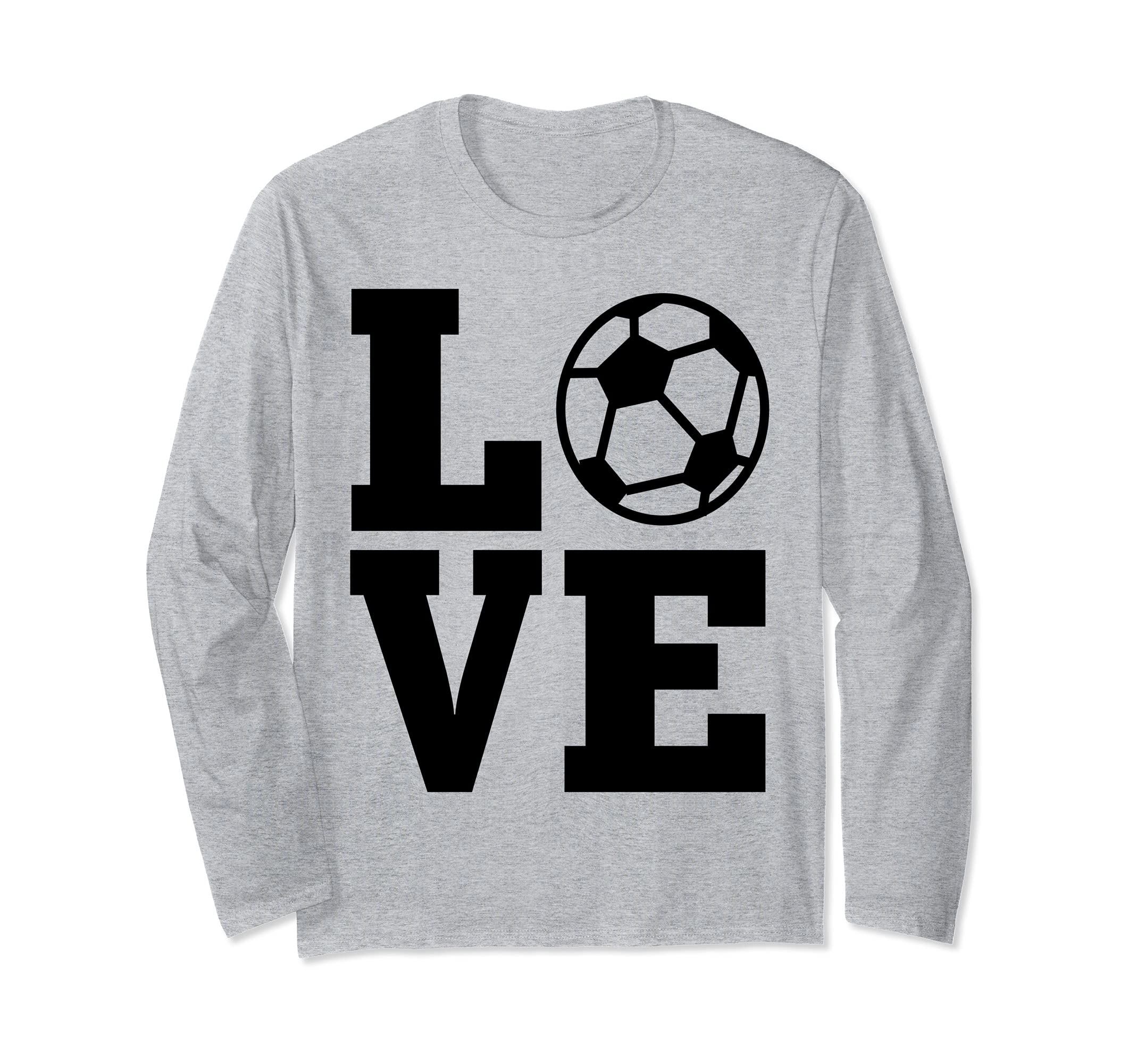 I Love Soccer Ball Coach Soccer Graphic Ideas Long Sleeve T-Shirt