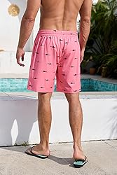 Lzzidou Men's Swim Trunks Mesh Lining Bathing Suit