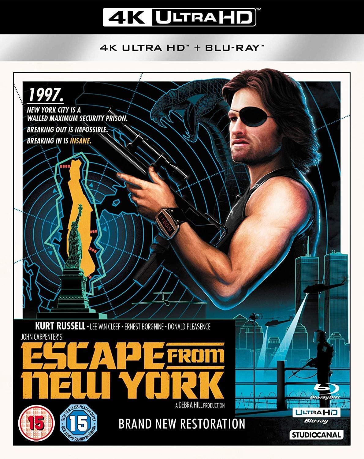 Escape From New York 4k Ultra Hd Blu Ray 2019 Amazon Co Uk John Carpenter Dvd Blu Ray