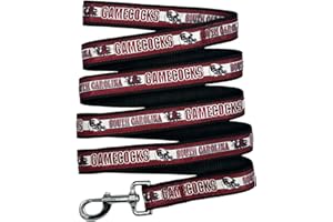 PETS FIRST NCAA PET Leash, Large, South Carolina Gamecocks, Dog Leash, Shiny & Colorful Leash for Dogs & Cats Licensed by The NCAA