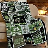 Tractor Blanket Tractor Throw Blanket Soft Cozy Warm Fuzzy Fleece Lightweight Plush Merch Tractors Decor Gifts for Lover Man Woman Boy Girl Couch Bedding Sofa 50"X40"