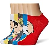 Peanuts Women's 5 Pack No Show Socks