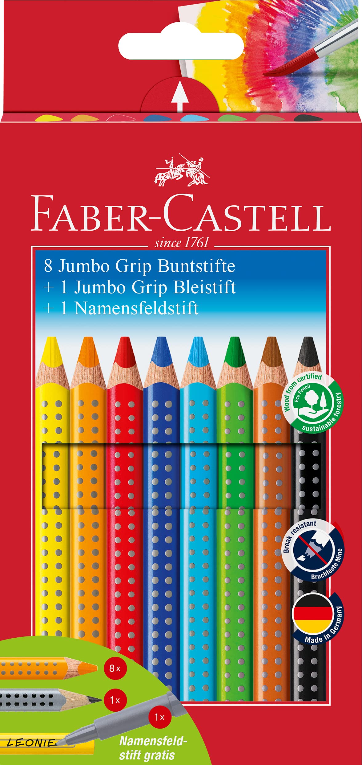 Faber-Castell Jumbo Grip Promotion Set 8plus1plus1