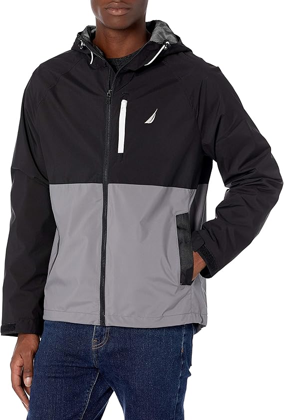 Nautica mens Nautica Men's Colorblock Rainbreaker Jacket at Amazon Men