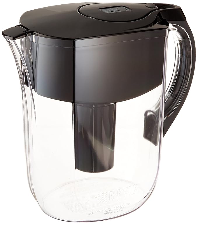 Brita Grand Water Filter Pitcher, Black, 10 Cup by Brita Amazon.co.uk
