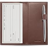 HISCOW Supple Leather Checkbook Cover with Free Divider - Italian Calfskin