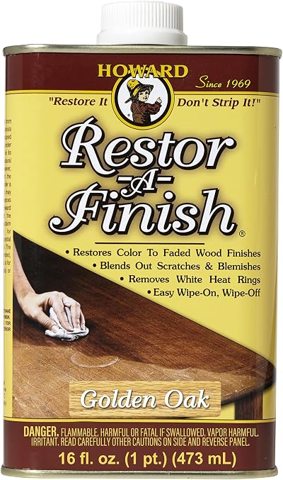 Howard Restor-A-Finish Golden Oak RF3016 473ml Restore Wood Finish