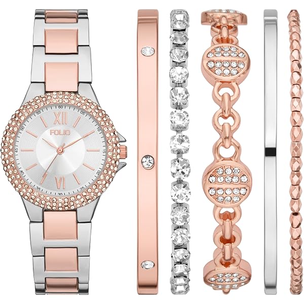 3 Women stylish watches, All three comes with set price! Amazon.com: Folio Women main image 3