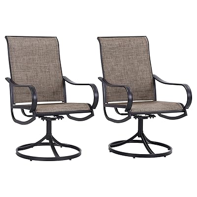 Buy Sophia William Patio Chairs Outdoor Swivel Dining Chairs Textilene Outdoor Furniture Chairs Set Of 2 For Lawn Garden Backyard Weather Resistant Black Frame Online In Turkey B08qv7pqzr