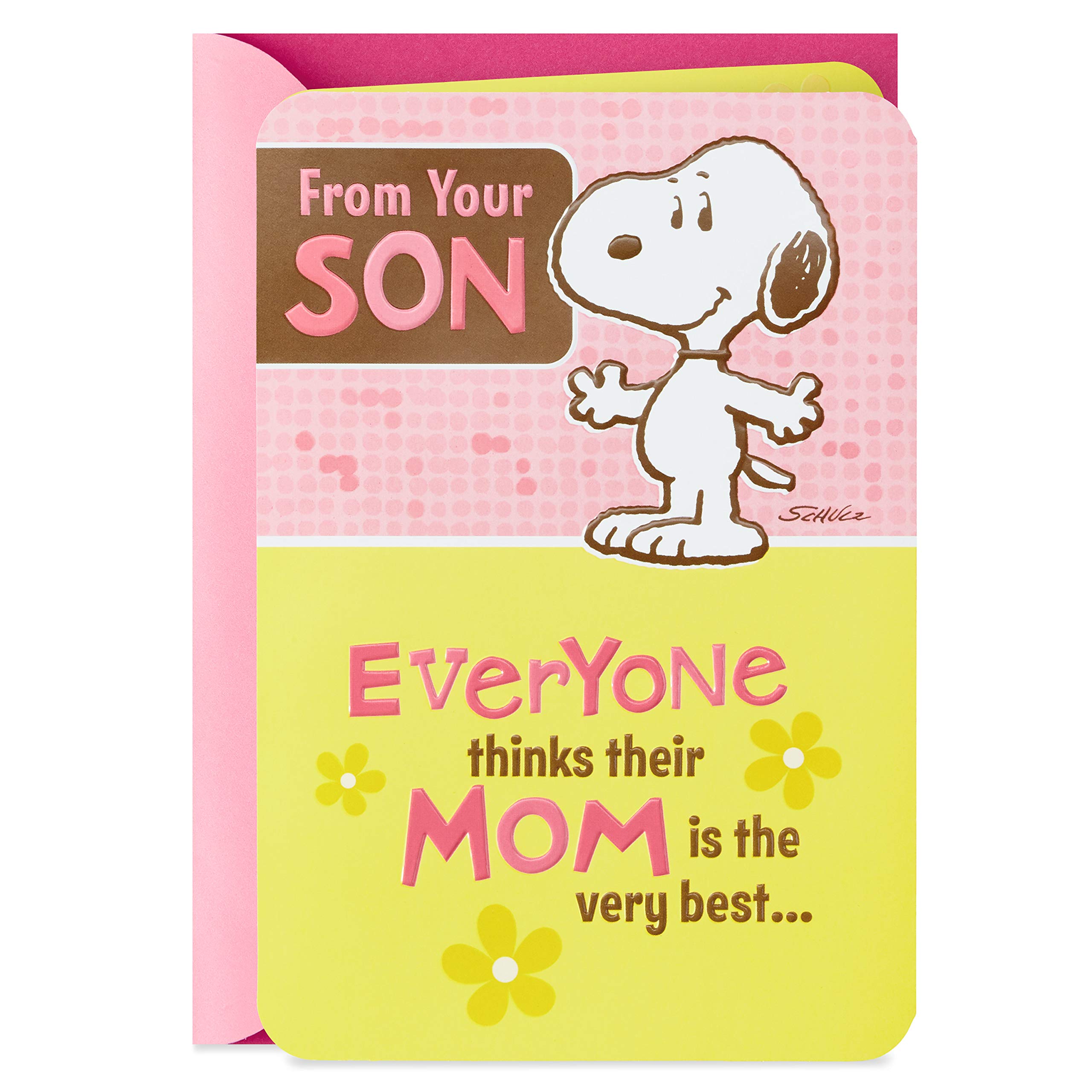 Hallmark Mother's Day Funny Greeting Card from Son (Snoopy)