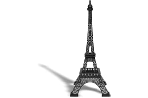 Allgala 15" Eiffel Tower Statue Decor Alloy Metal, Black