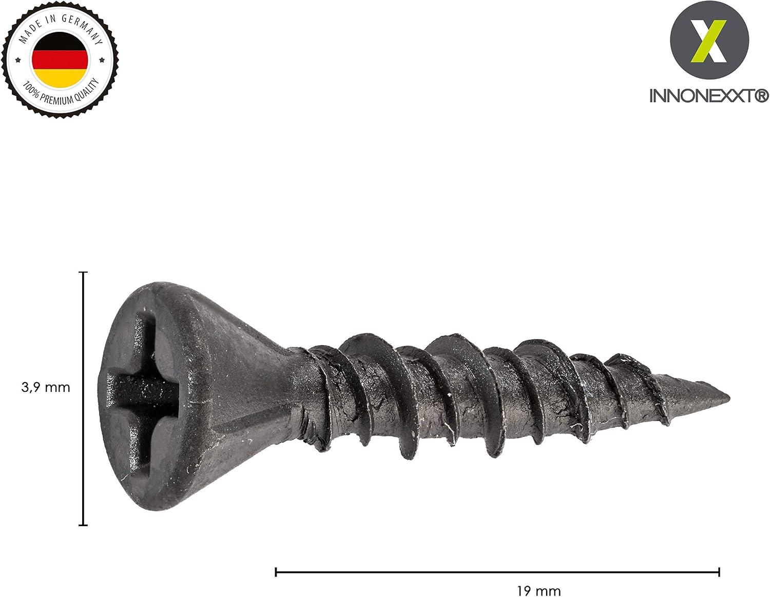 INNONEXXT® Premium Gypsum Fibreboard Screws, 3.9 x 19 mm - Image 3