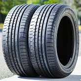 2 x Accelera Phi 245/45ZR17 99W XL All Season High Performance Tires | Passenger High Performance All Season Traction 99W Rated Extra Load Radial Construction Black Sidewall Tires
