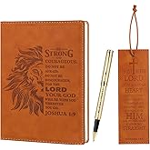 SAIWEILAI ONLINE 3 Pieces Christian Gifts for Men Religious Gifts for Men Bible Verse Inspirational Notebook Bible Verse Ballpoint Pen Trust in The Lord Bookmark for Men Office School Study Supplie