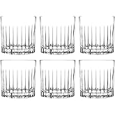 Barski Tumbler Glass - Double Old Fashioned - Set of 6 - Glasses - Designed DOF Crystal Glass Tumblers - For Whiskey - Bourbon - Water - Beverage - Drinking Glasses - 12 oz. - Made in Europe