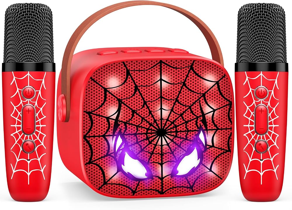 Braxel Karaoke Machine 2 Microphones Bluetooth Speaker Kids Gift Toy