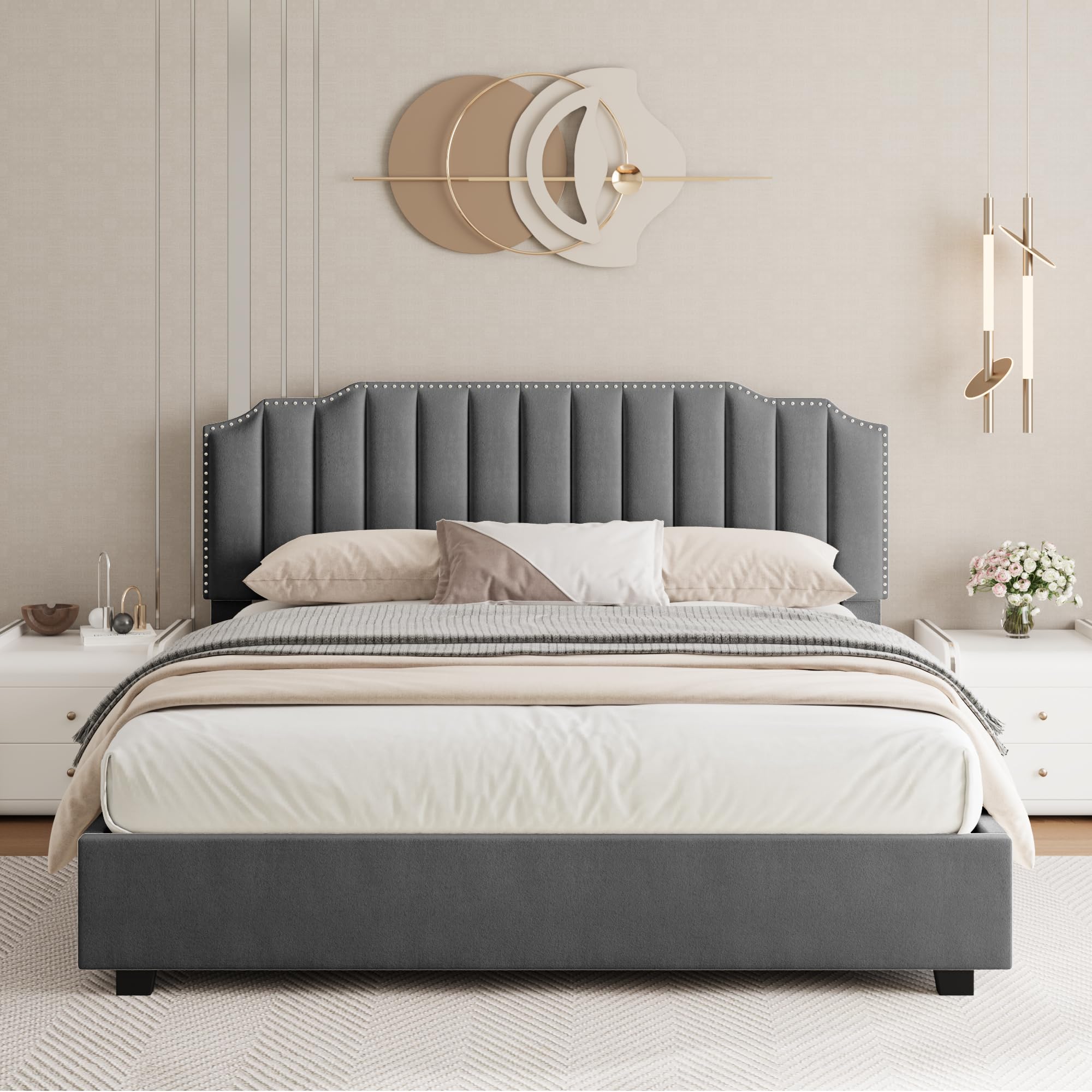 Harper & Bright Designs Lift Up Storage Bed Queen