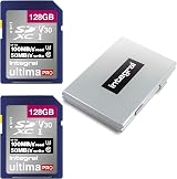 Integral 128GB SDXC U3 V50 UHS-I Memory Card 2-Pack 4K Ultra HD 100MB/s view 1