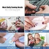 Navani Mini Sewing Kit Portable 87 pcs Travel Needle Thread Box UK view 4