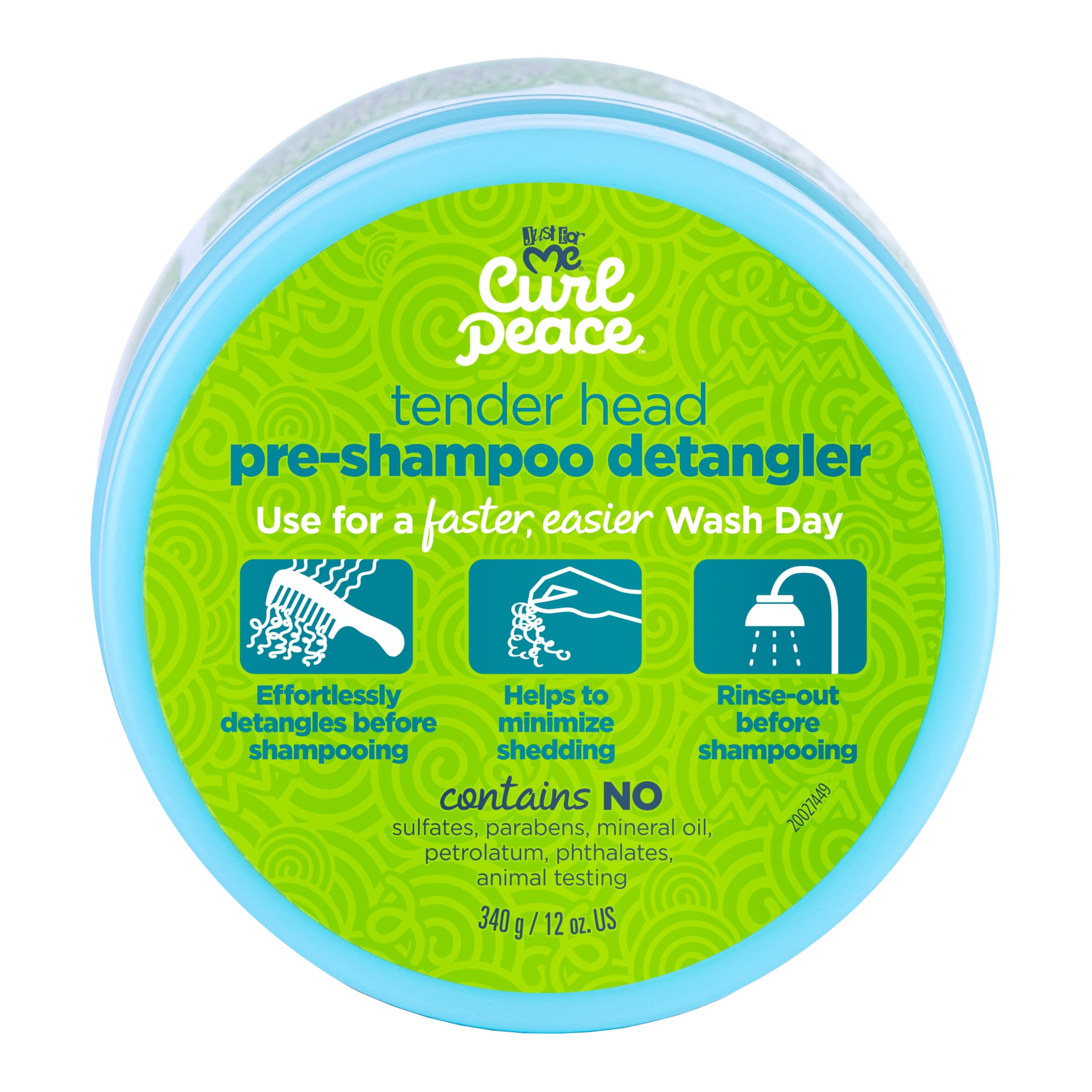 Just for Me Curl Peace Tender Head Detangling Hair Treatment - 12oz
